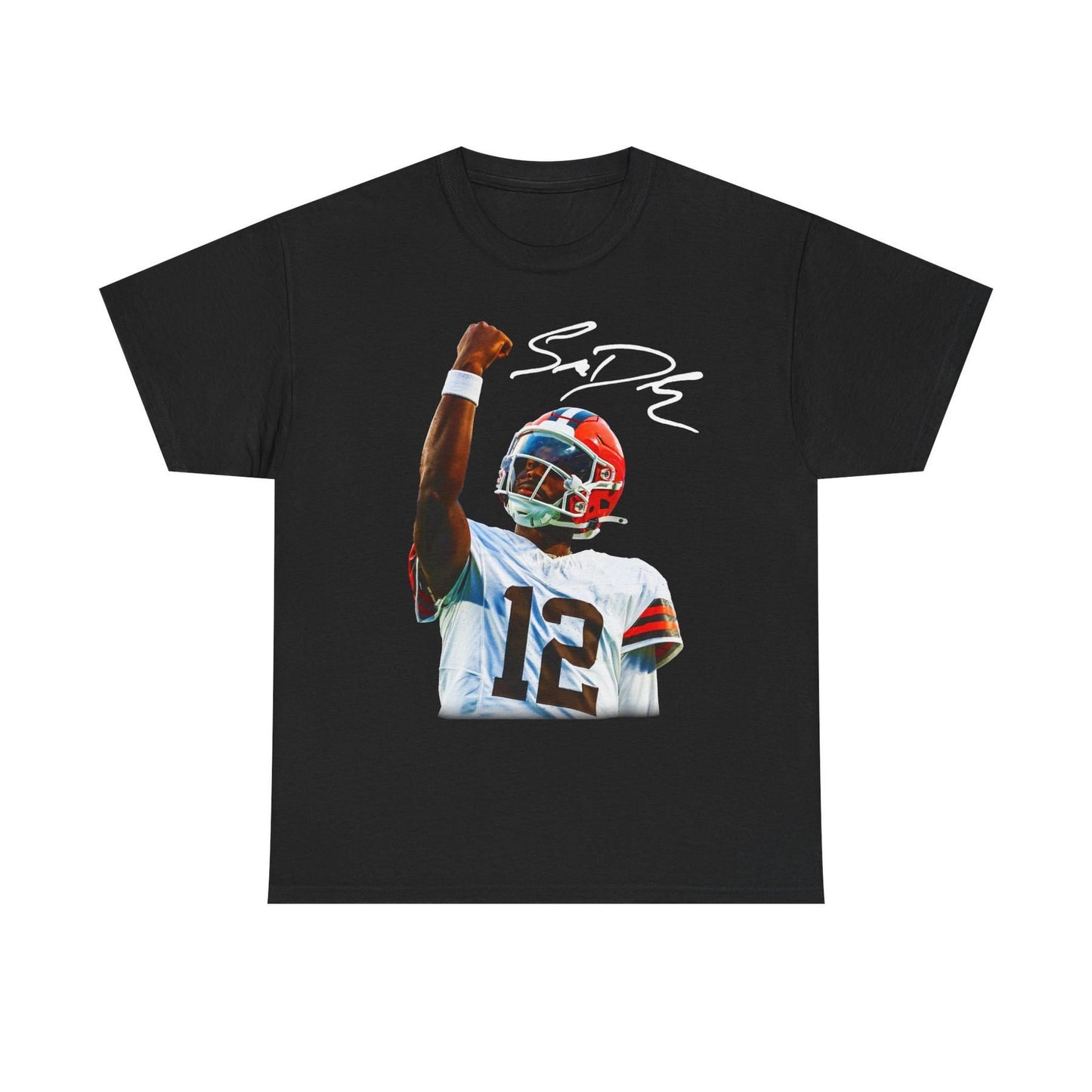 Shedeur Sanders 'Celly' T-Shirt - Football Graphic Tee, Colorado Fan Apparel