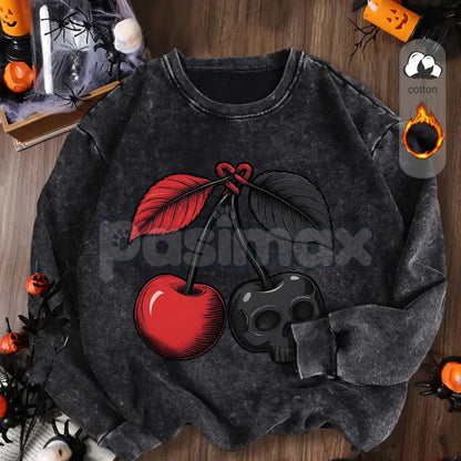 Women's Vintage Soft Pullover Sweatshirt – Cozy Casual Garment-Dyed Crewneck