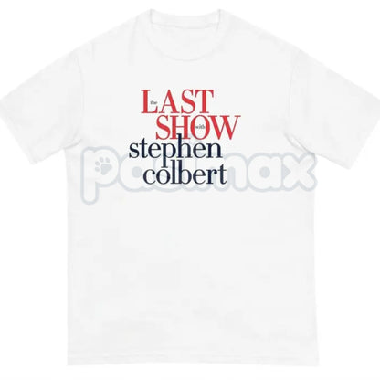 "The Late Show with Stephen Colbert" T-Shirt – Official Style Fan Graphic Tee, Premium 100% Cotton Late Night Comedy Top, Soft Lived-In Heavyweight CBS Tribute Shirt, Made in USA