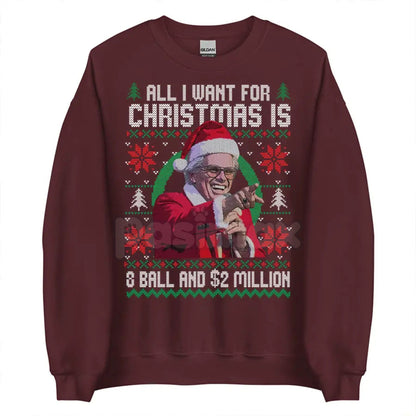 Baby Billy Freeman 'Running in the Halls' Christmas Sweatshirt | Righteous Gemstones Musical Moments Jumper | Ironic Holiday Fan Gear