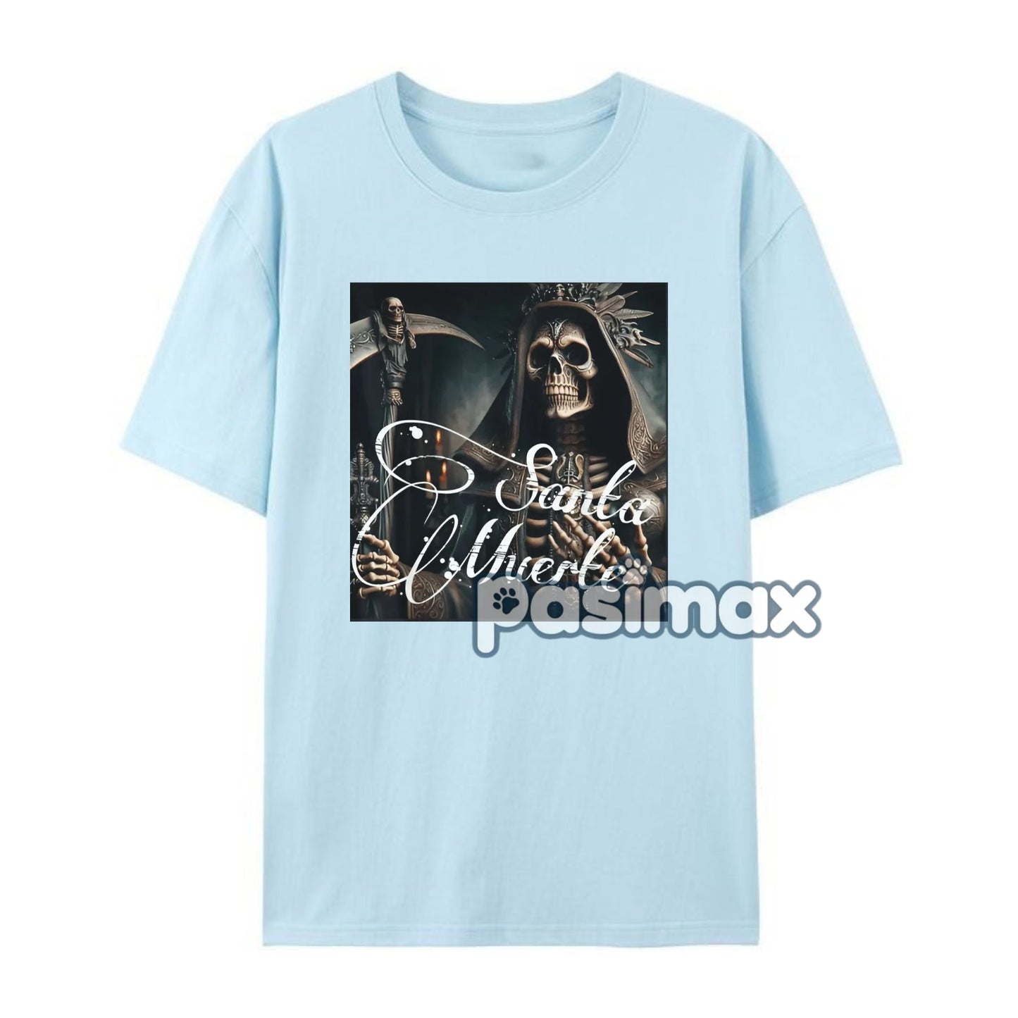 Men's Santa Muerte Knight Graphic Tee - Unapologetic Style Shirt, Dark Fantasy Apparel
