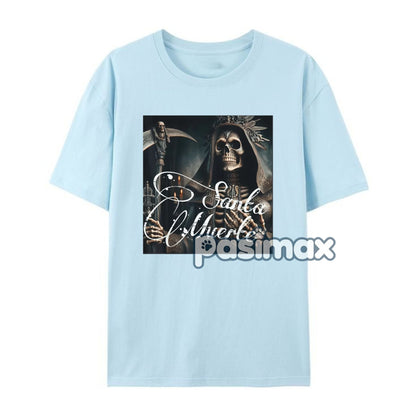 Men's Santa Muerte Knight Graphic Tee - Unapologetic Style Shirt, Dark Fantasy Apparel