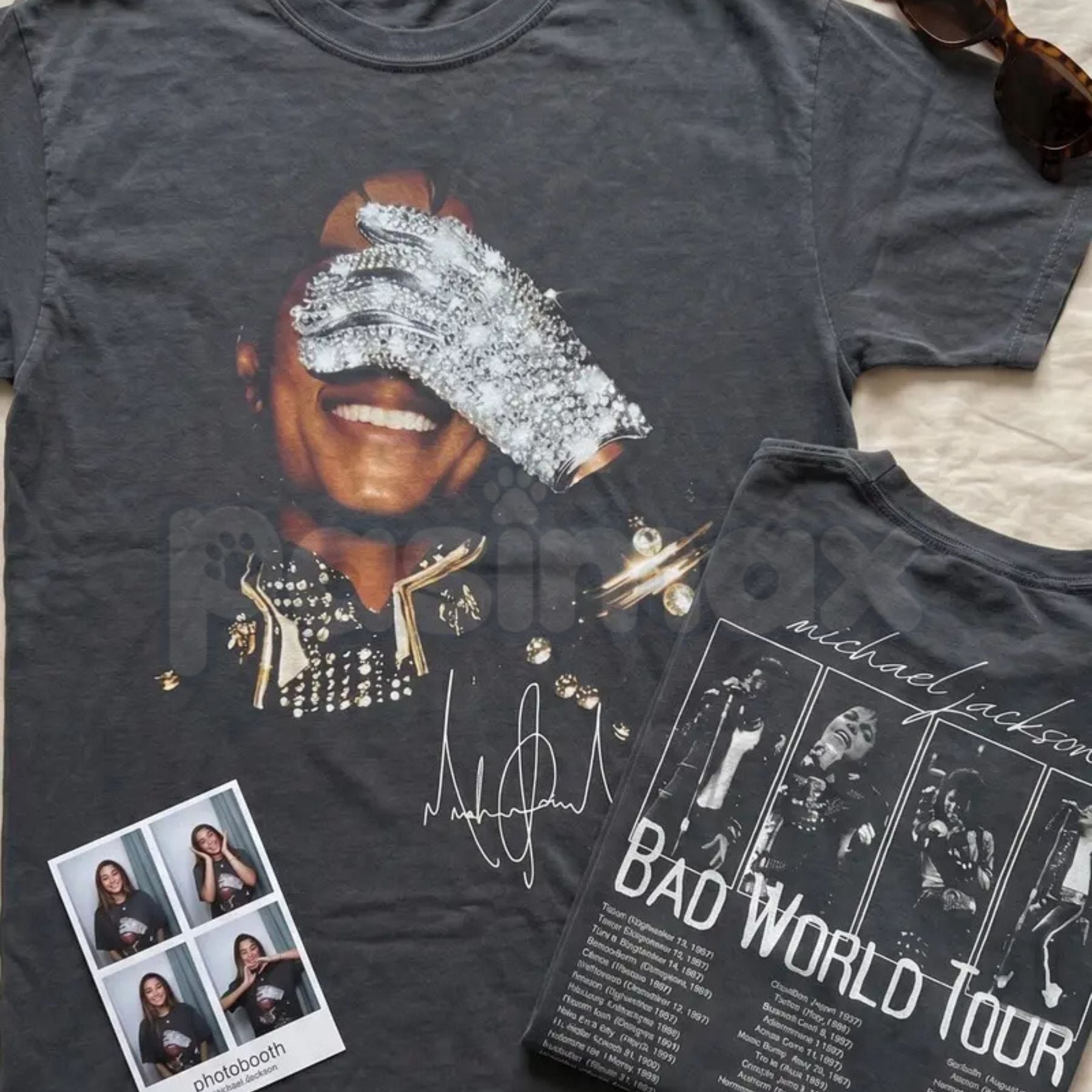 Michael Jackson Bad Shirt | Vintage 90s 2-Sided Graphic Tee – Pasimax
