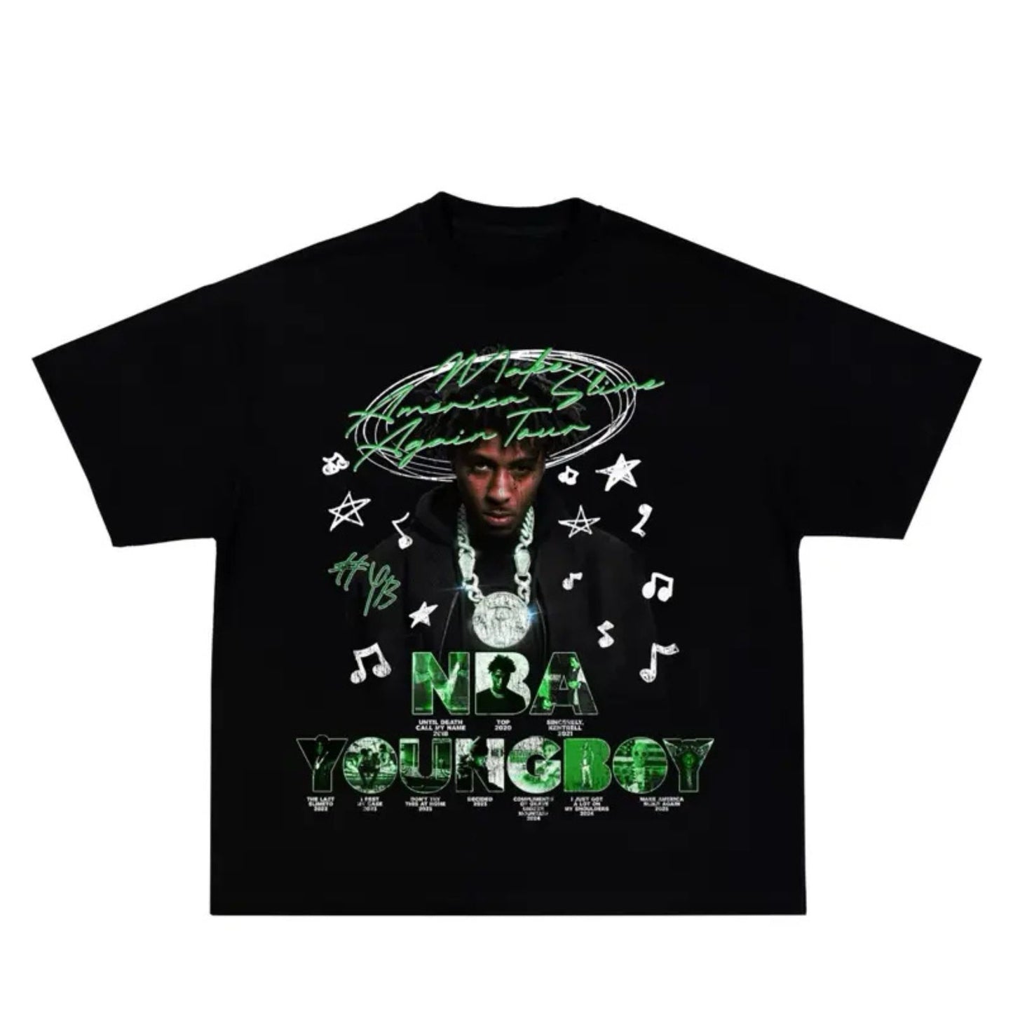 YoungBoy Never Broke Again MASA Tour T-Shirt - Vintage Concert Graphic Tee, NBA YoungBoy Fan Apparel