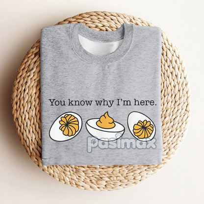 Funny Deviled Egg Thanksgiving T-Shirt - Retro Holiday Graphic Tee, Gift for Foodies