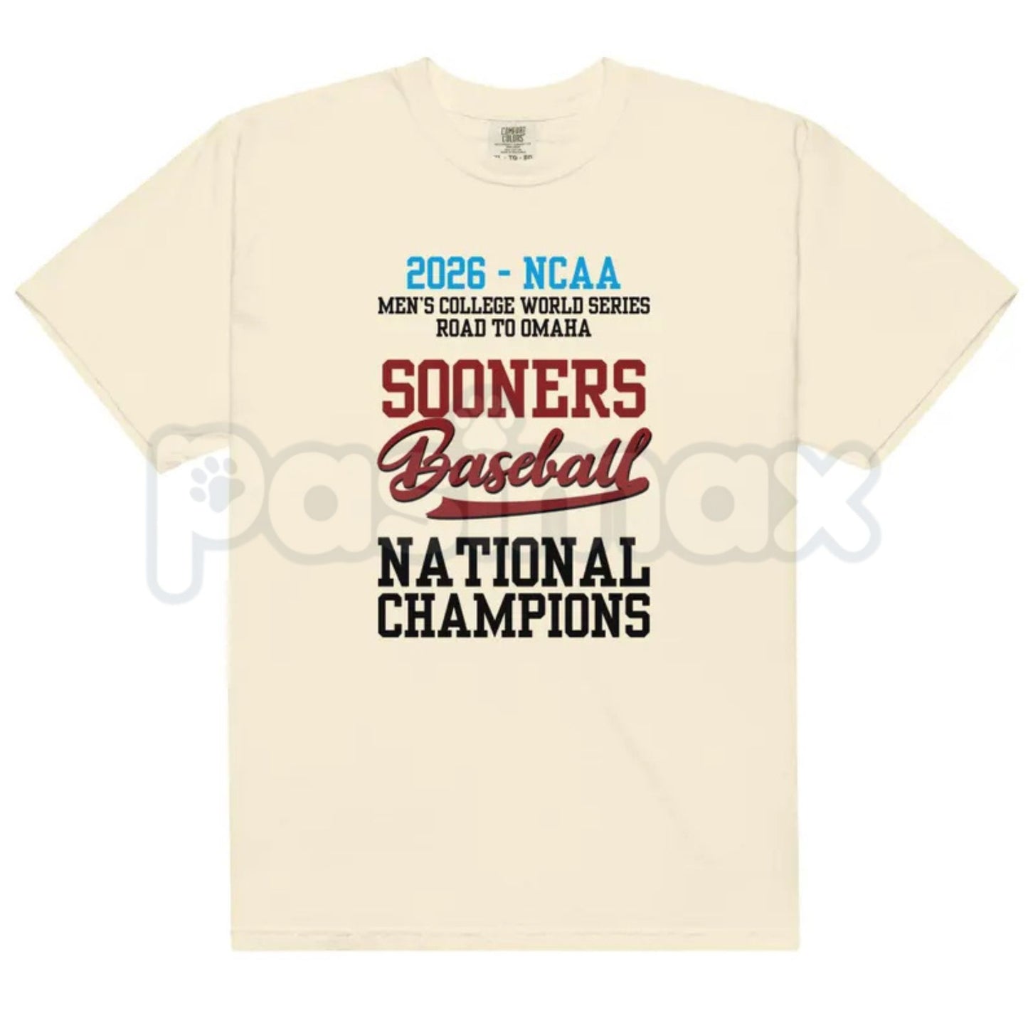 Comfort Colors® Sooners Baseball 2026 MCWS National Champions T-Shirt – Retro Boomer Sooner Omaha College World Series Graphic Tee, Vintage Victory Fan Unisex Top