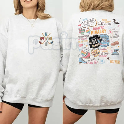 Hollanov Couple Romance Book Sweatshirt | Heated Rivalry Hockey Shirt | Shane and Ilya Bookish Jumper | Game Changer Series Gift | Sports Romance Fan Apparel