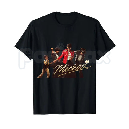 Michael Jackson Iconic Pose Signature T-Shirt – Retro King of Pop Graphic Tee