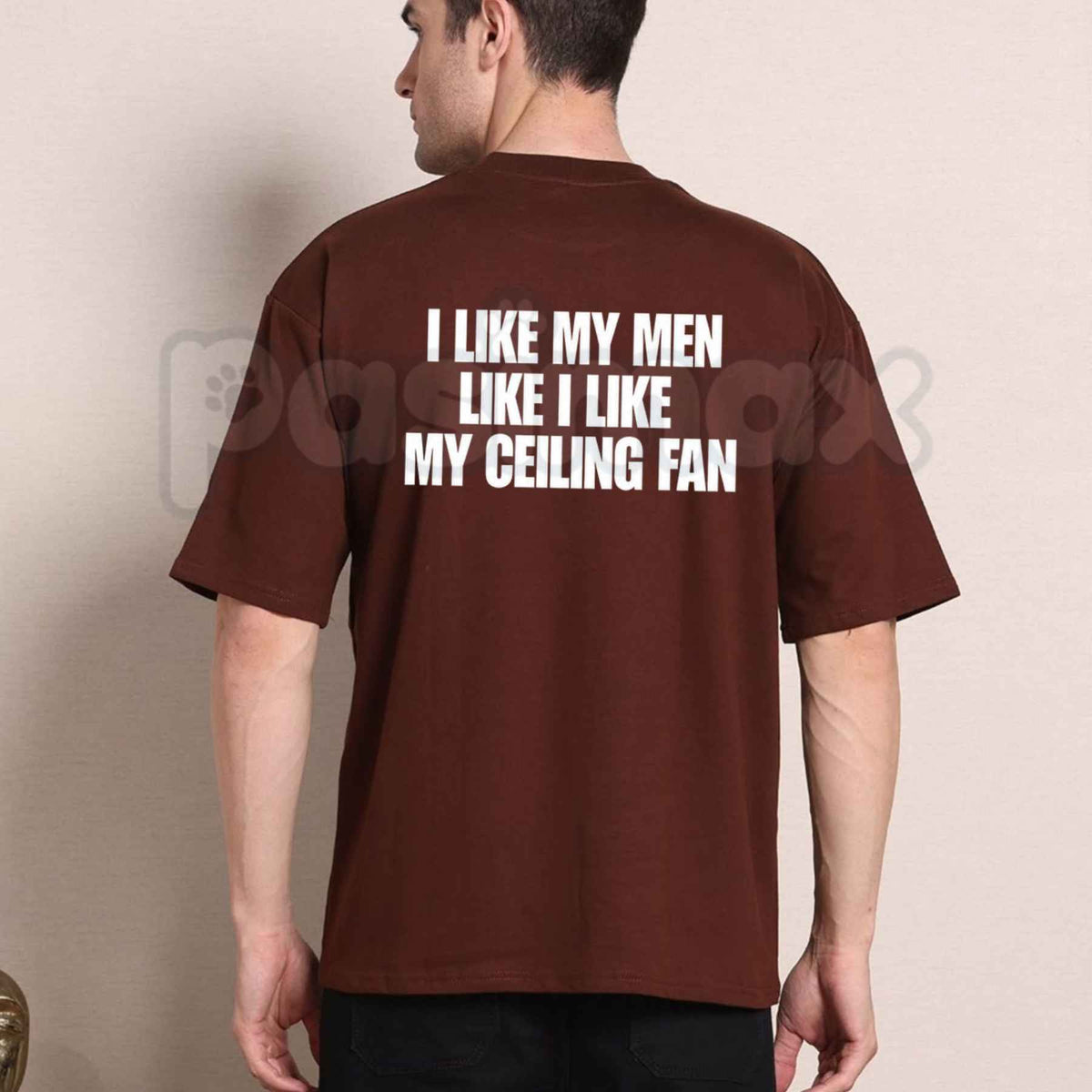 I Like My Men Like I Like My Ceiling Fan T-Shirt – Funny Sarcastic Humorous Unisex Tee