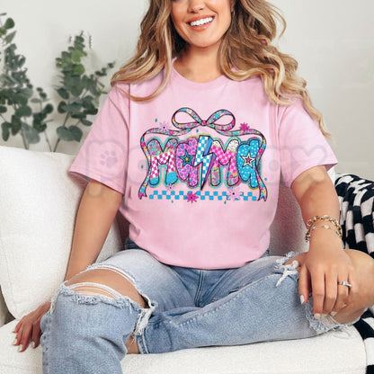Women’s Artistic Pattern T-Shirt – Elegant Mother’s Day Birthday Gift Idea, Premium 100% Cotton Floral Chic Graphic Top, Soft Lived-In Heavyweight Stylish Mom Shirt, Made in USA