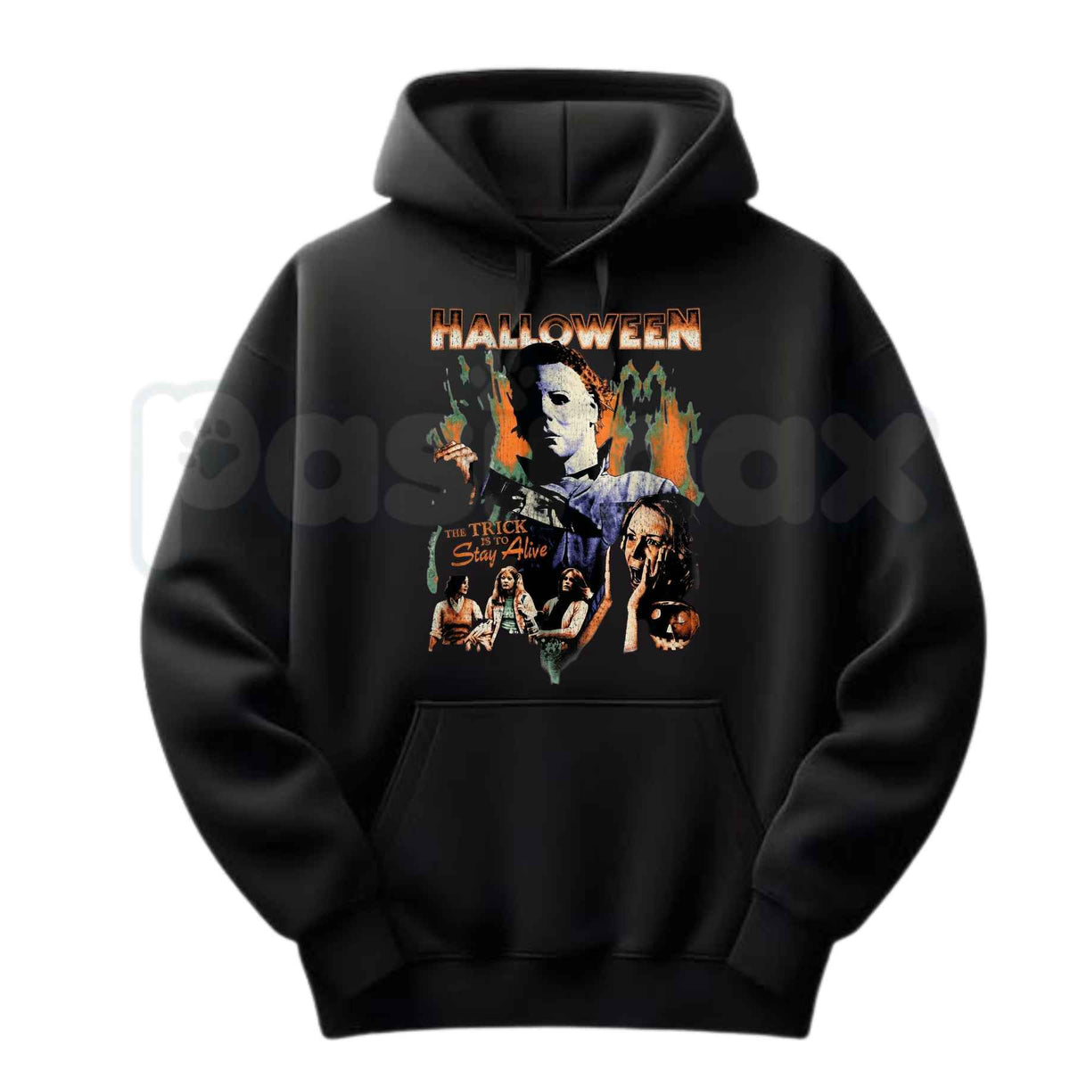 Halloween 1978 Michael Myers Shirt – The Trick Is To Stay Alive Horror Hoodie & Spooky Graphic Sweatshirt