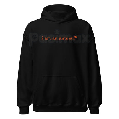 "I Am An Autumn" Embroidered Unisex Hoodie – Cozy Fall Vibes Apparel, Heavy Blend Comfort Sweater