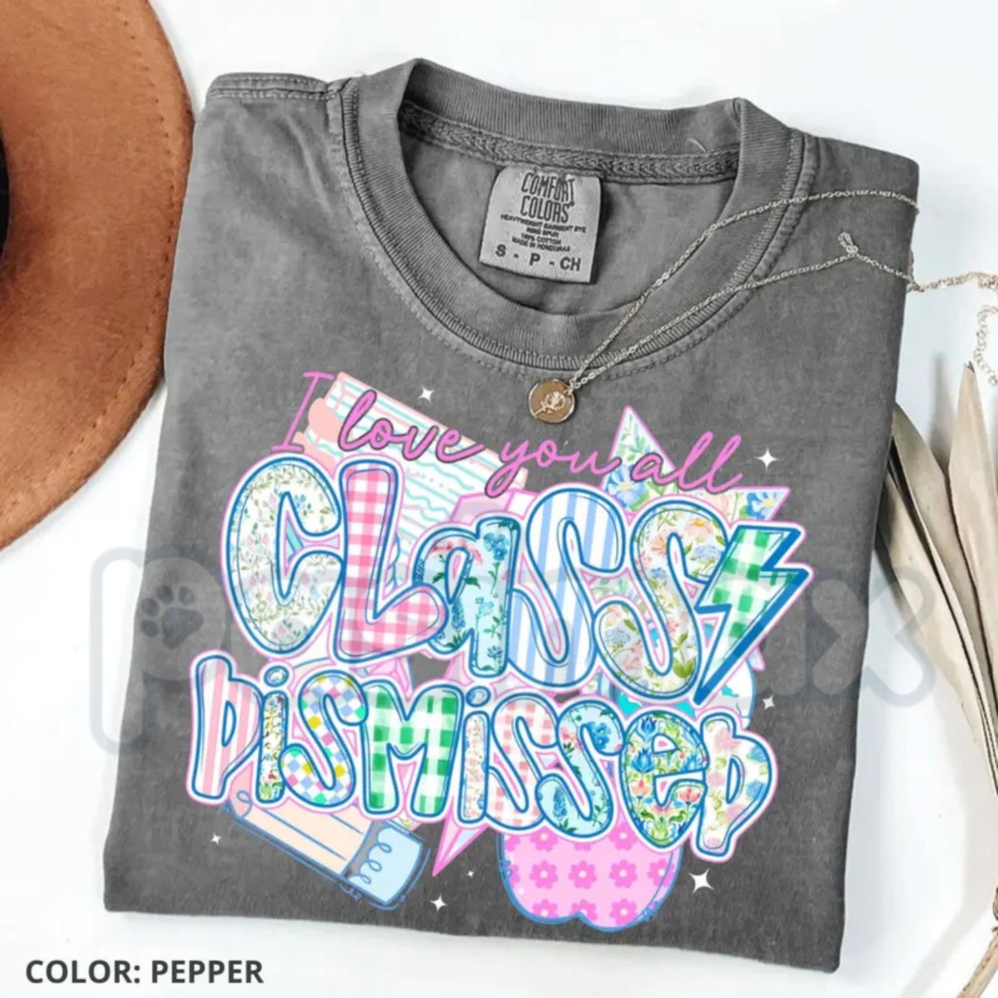 Comfort Colors® "Class Dismissed" Teacher T-Shirt – Funny Last Day of School Shirt, Aesthetic Educator Retirement Gift, Summer Break Graphic Tee