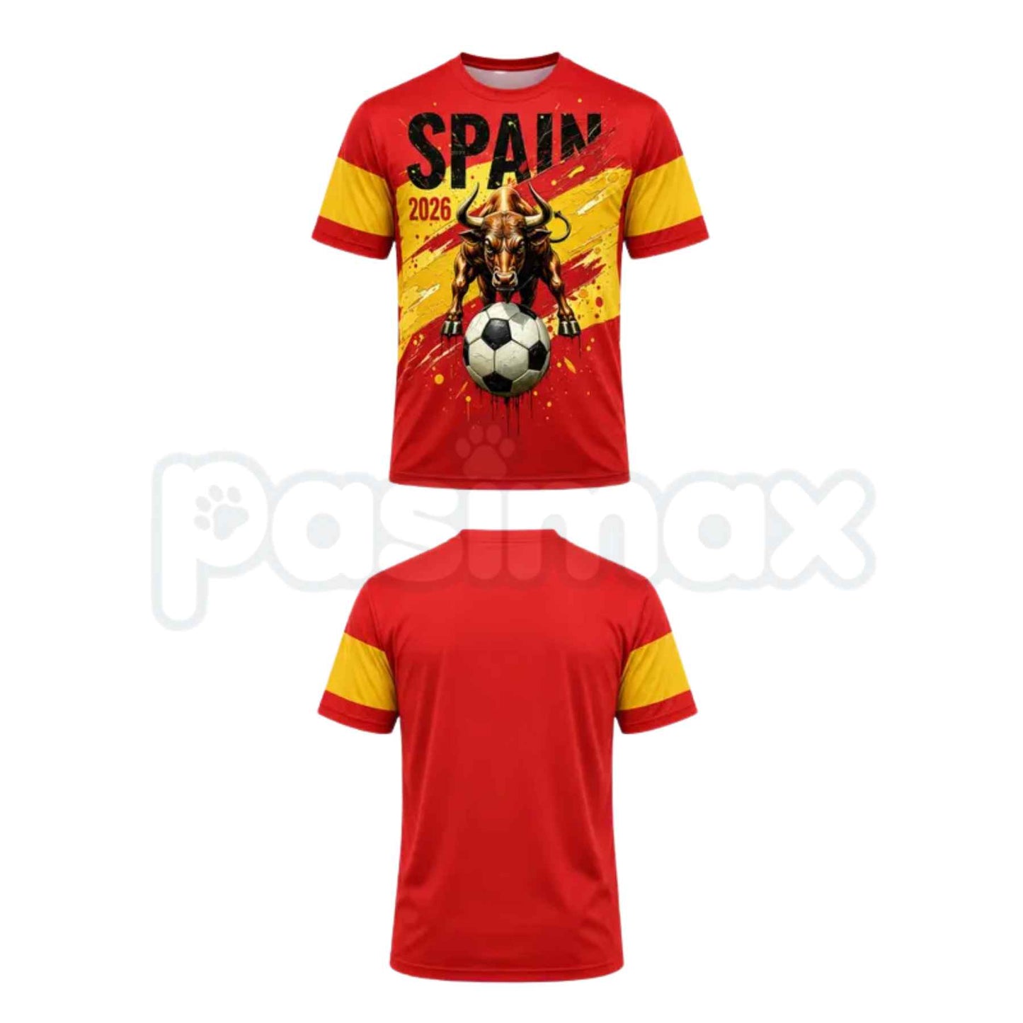 2026 Spain Soccer T-Shirt for Men – Spanish Football Fan Tee, National Team Pride Sportswear