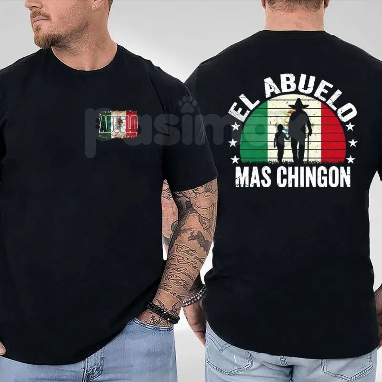 El Abuelo Mas Chingon Tee - Fathers Day Gift For Latino Dad, Funny Spanish Grandfather Shirt, Proud Latino Heritage Apparel