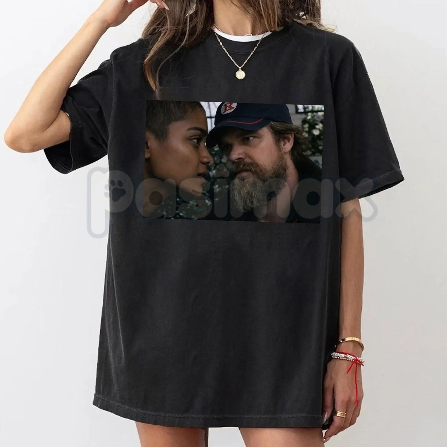 Jim Hopper Hawkins Safety T-Shirt - Retro 80s Stranger Movie Graphic Tee, Anti-Monster Hawkins Police Shirt, Vintage Hawkins Sheriff Dept Gift Apparel