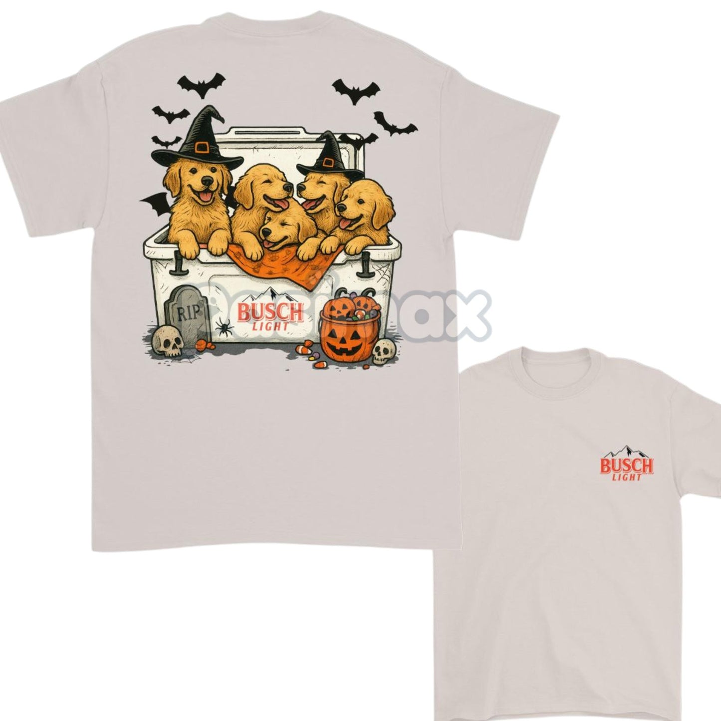 Golden Retriever & Beer T-Shirt - Dogs & Beer Funny Tee, Gift For Dog Lovers