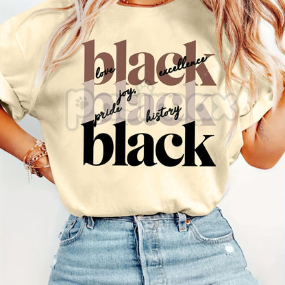 Black History Heritage T-Shirt - Empowering African American Pride Graphic Tee, Black Excellence Inspirational Shirt, Premium Heavyweight Unisex Civil Rights Apparel, Melanin History Statement Top, Legacy & Culture Gift Shirt