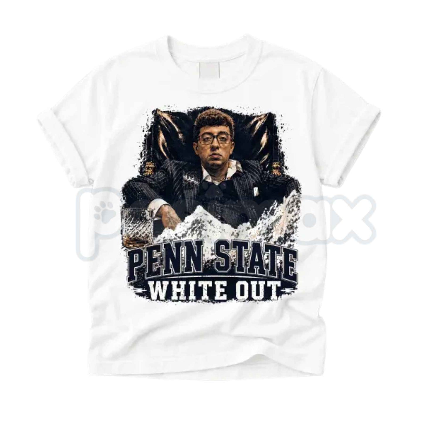 Penn Stay White Out T-Shirt – Funny Football Tailgate Unisex Cotton Graphic Tee