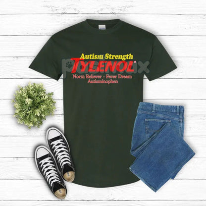 Autism "Extra Strength" Funny T-Shirt - Autism Strength Unisex Tee, Bold Awareness Humor Shirt