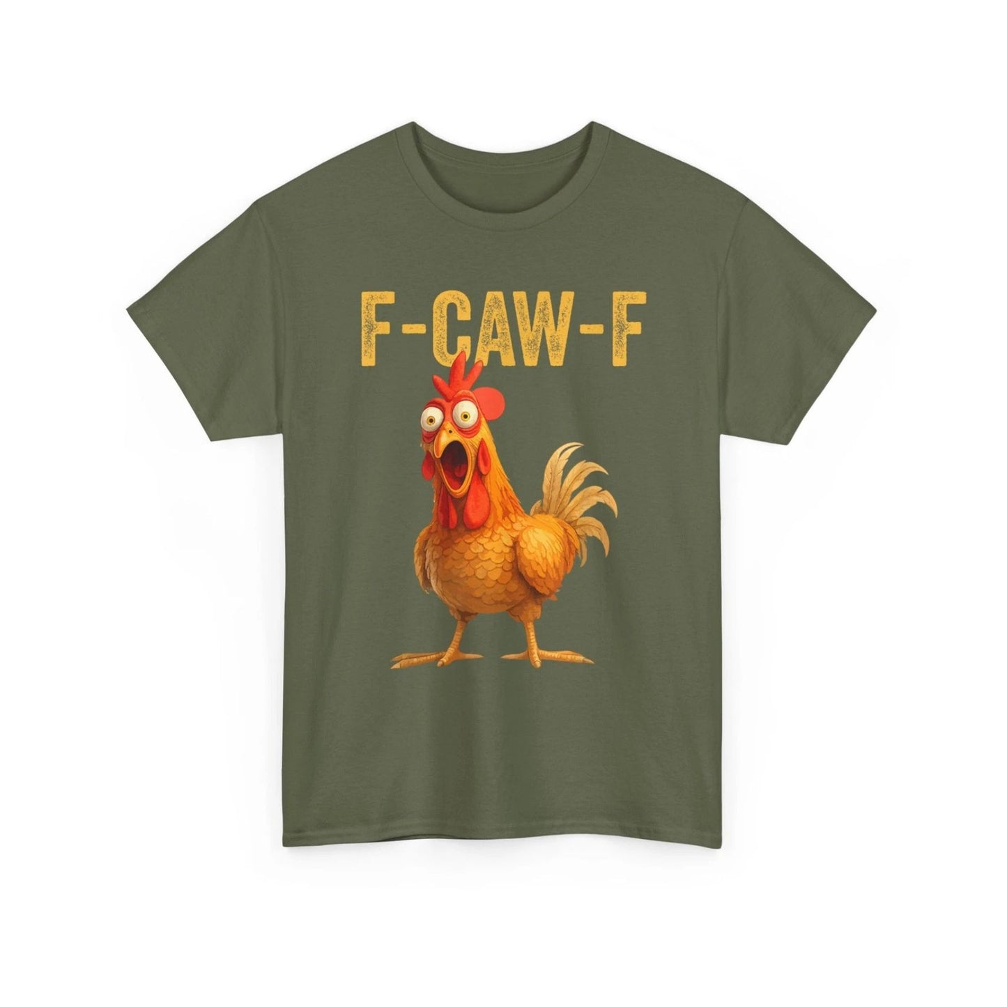 FCAWF Chicken T-Shirt - Funny Adult Humor Tee, Cotton Unisex Graphic Shirt