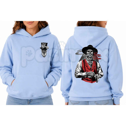 Doc Holliday "Say When" Zombie Hoodie – Vintage Tombstone Gunslinger Graphic Pullover, Old West Undead Outlaw Sweatshirt, Unisex Heavy Blend