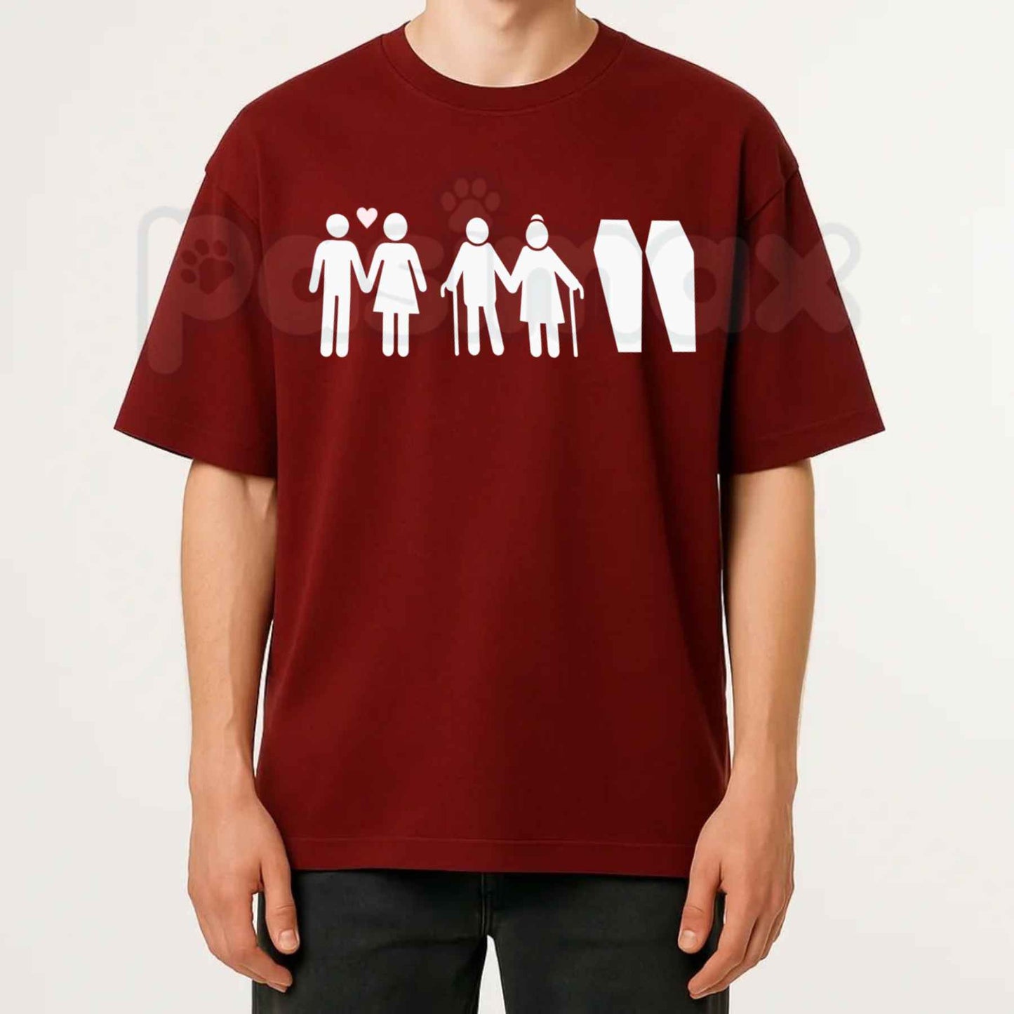Till Death Do Us Part Life Journey Couple T-Shirt – Romantic Skeleton Graphic Tee, Matching Anniversary Unisex Cotton Shirt