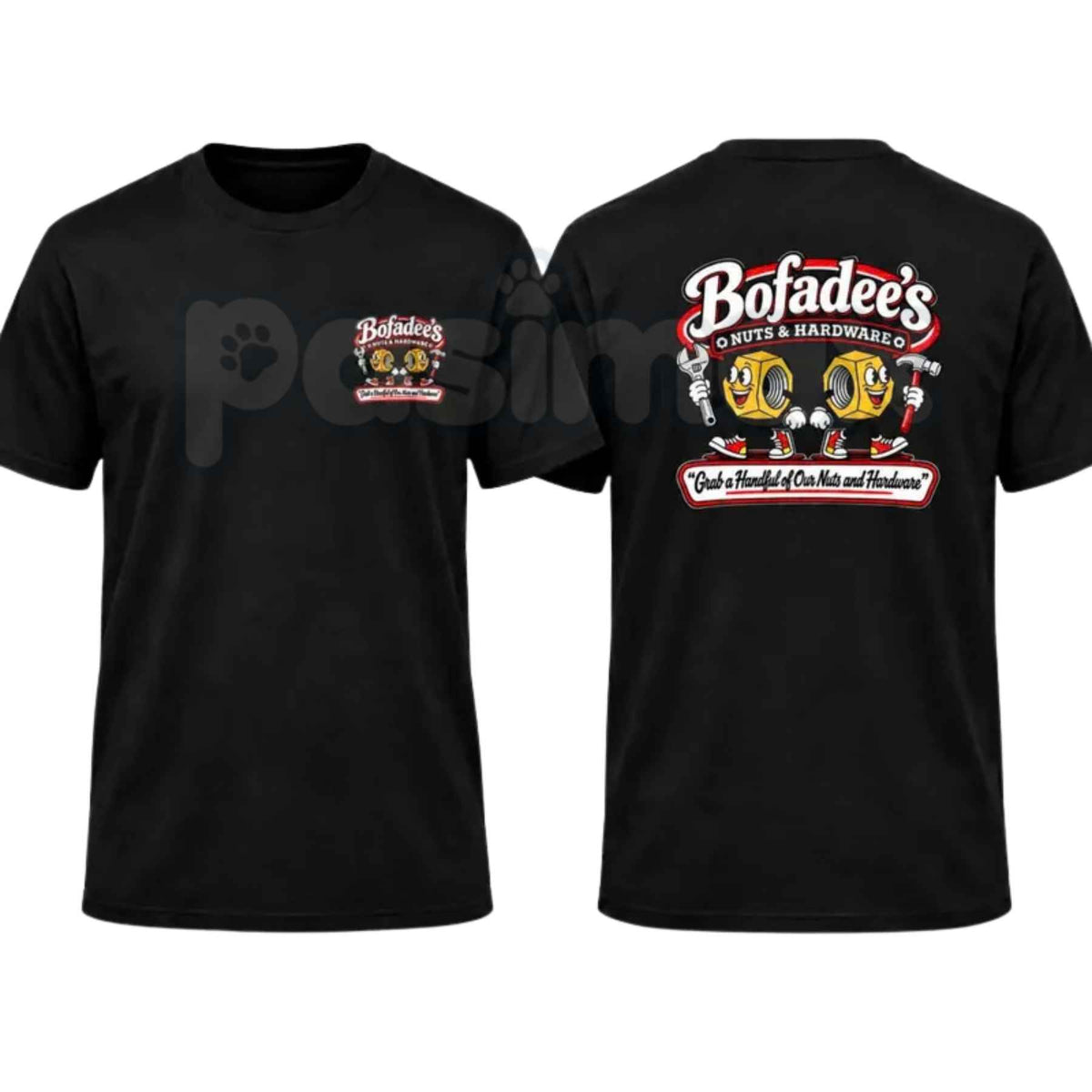 Bofadees Nuts And Hardware T-Shirt – Funny Innuendo Mechanic Humor Unisex Tee