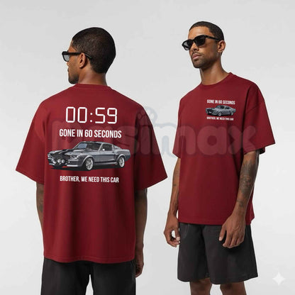 Gone In 60 Seconds T-Shirt – Vintage Eleanor Mustang Movie Unisex Cotton Graphic Tee