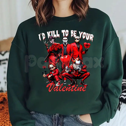 Galentine's Gang Shirt | Valentine's Day Movies Shirt | VLT Graphic Sweatshirt | Retro Galentine's Movie Club Jumper | Aesthetic Bestie Valentine Gift | Cute Girl Gang Rom-Com Pullover