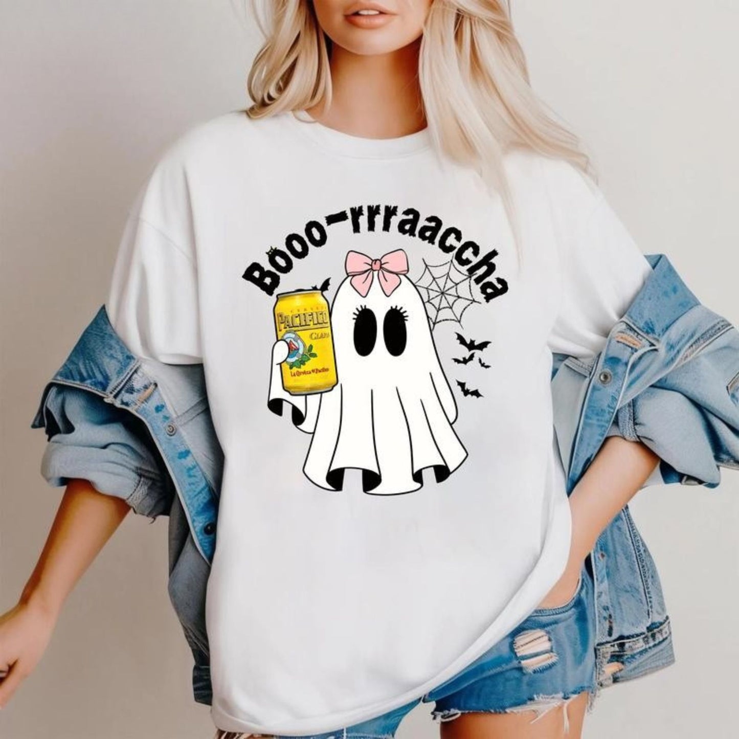 Boo-zy Ghost Halloween T-Shirt - Funny Spooky Season Party Tee, Cute Graphic Apparel