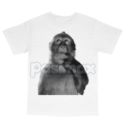 Funny Monkey Stupid Meme T-Shirt - Dank Memes Tee, 90s Vintage Bootleg Graphic, Odd Core Internet Culture Shirt