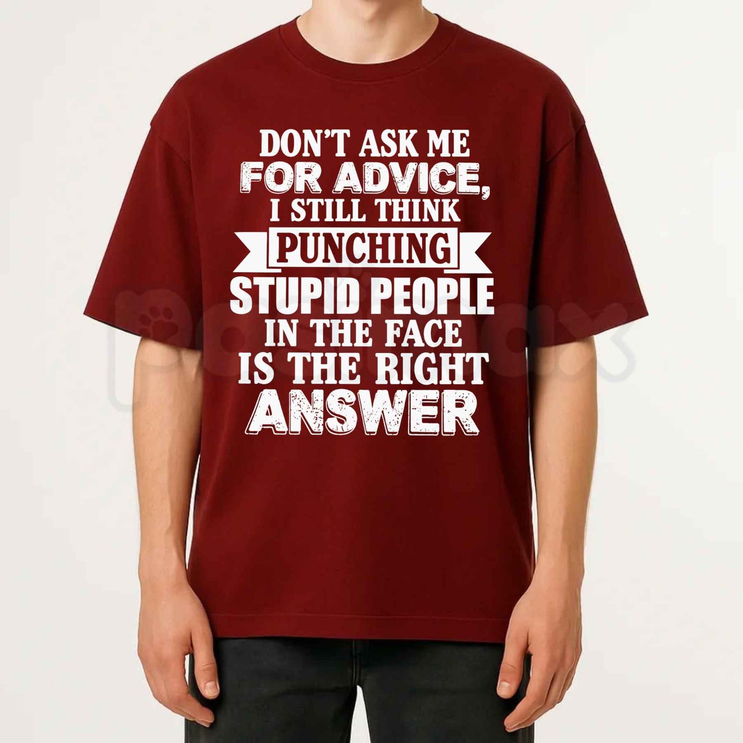 Dont Ask Me For Advice T Shirt – Funny Sarcastic Boundary Graphic Tee, Witty Unprofessional Consultant Unisex Classic Vintage Cotton Shirt