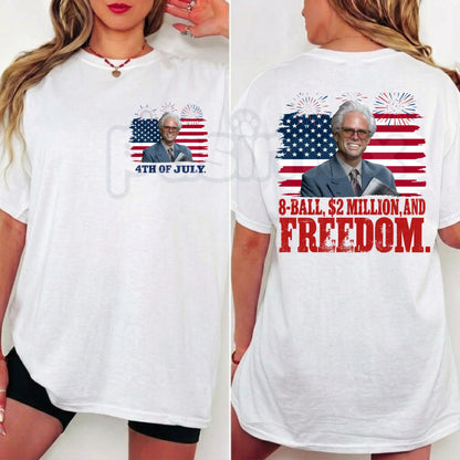 Baby Billy 4th of July T-Shirt – Funny Gemstones 8-Ball Red White and Blue Graphic Tee
