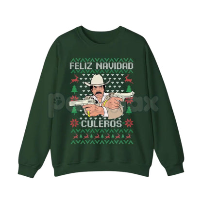 Vicente Fernández Ugly Christmas Sweatshirt | El Rey Mariachi Holiday Jumper | Funny Mexican Legend Xmas Gift | Ranchera Music Fan