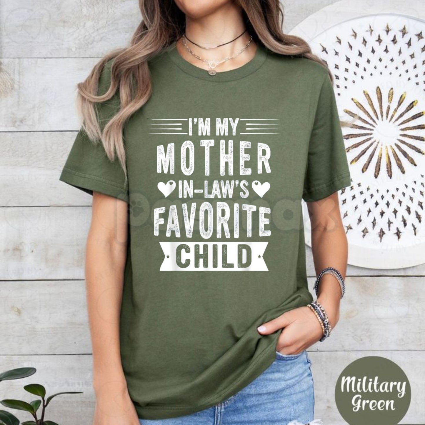 "Officially the Favorite" Mother-In-Law Tee - Sibling Rivalry Humor Shirt, Best In-Law Gift, Funny Family Status Apparel