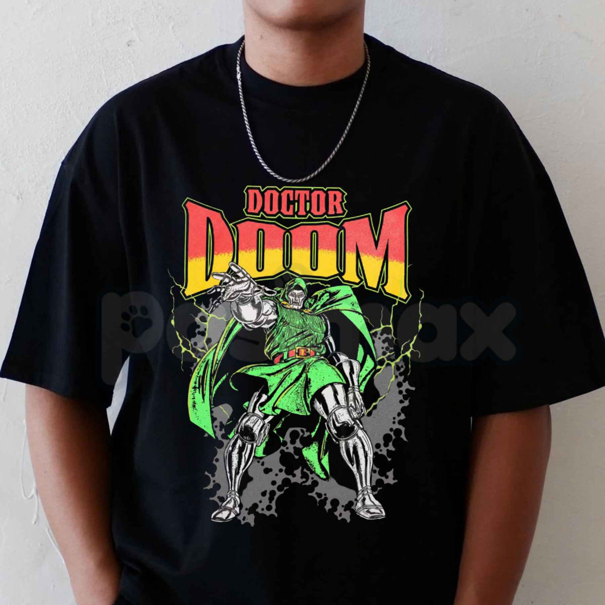 Doctor Doom Graphic T-Shirt – Vintage Marvel Comics Villain Unisex Tee