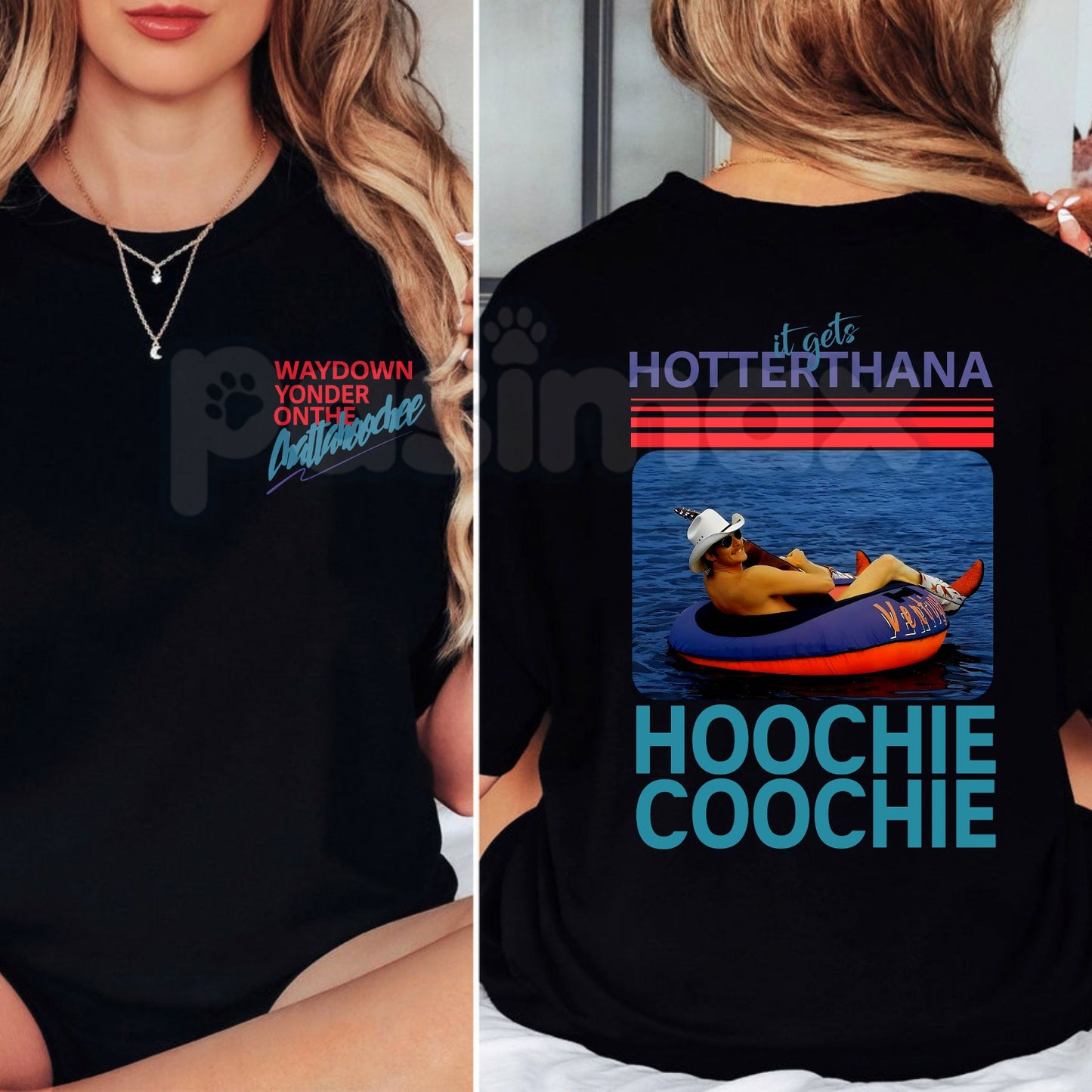 "Hotter Than a Hoochie Coochie" Vintage Graphic Tee – Retro 90s Country Music T-Shirt, Premium 100% Cotton Chattahoochee Tribute Top, Soft Lived-In Heavyweight Summer Festival Shirt, Made in USA