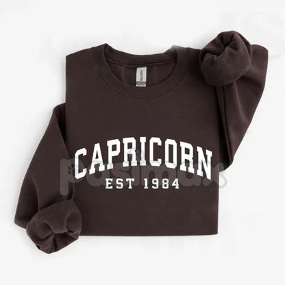 Vintage Zodiac Constellation Sweatshirt – Personalized Astrology Est. [Year] Apparel