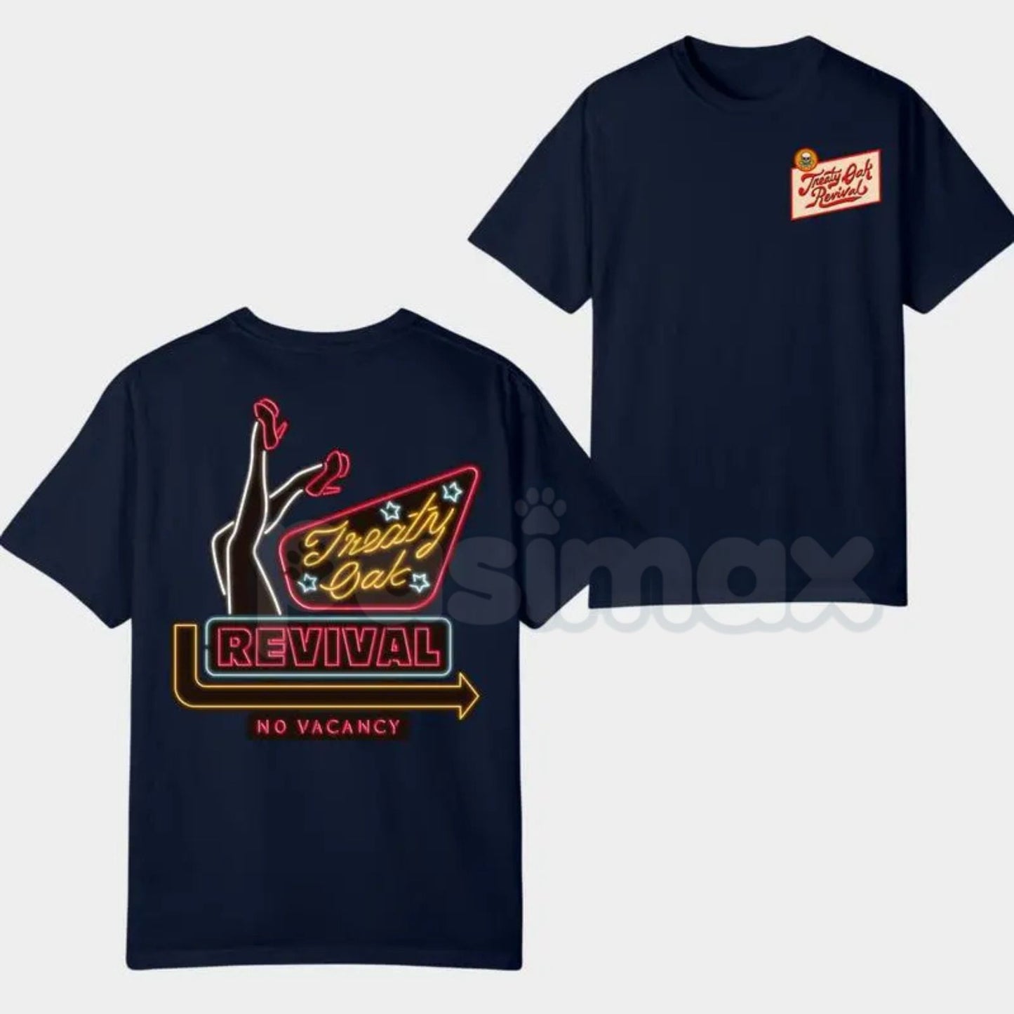Treaty Oak Revival "No Vacancy" T-Shirt - Texas Red Dirt Country Music Tee, West Texas Rock Graphic Shirt, Official Style Band Fan Merch