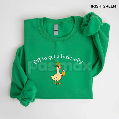 St Patricks Day Goose Sweatshirt | Funny Irish St Pattys Day Crewneck | Silly Goose Shamrock Jumper | Retro St Paddy’s Goose Pullover | Lucky Goose Graphic Top | Irish Honk Streetwear Shirt