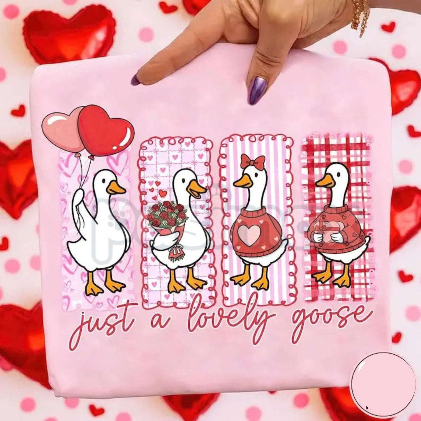 Silly Goose Valentines Sweatshirt | Funny Valentine's Day Crewneck | Aesthetic Retro Goose Shirt | Cute V-Day Gift for Her | Whimsical Heart Graphic Pullover