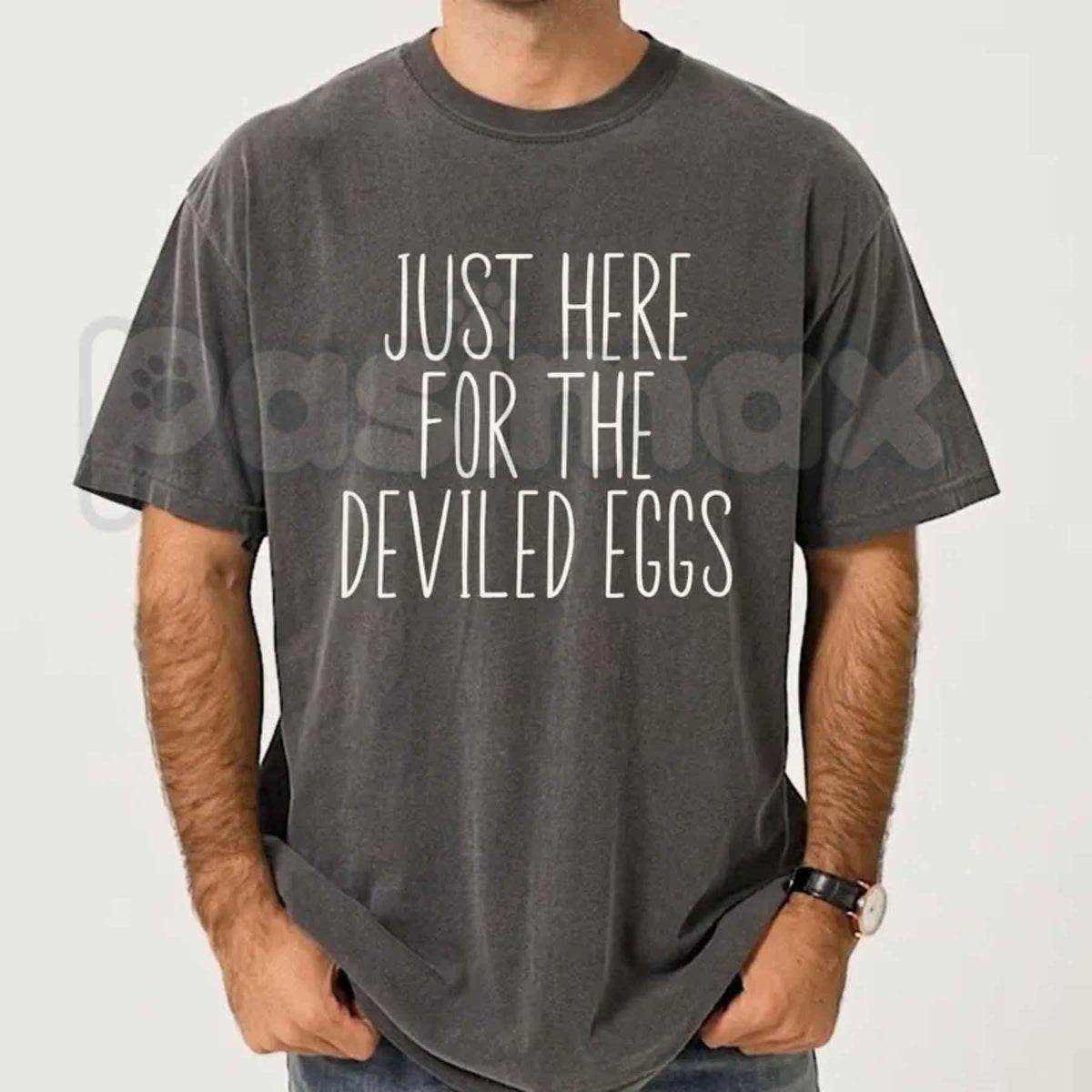Comfort Colors® Funny Deviled Eggs Christmas & Thanksgiving T-Shirt – Inappropriate Couples Holiday Party Graphic Unisex Top & Gift