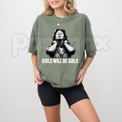Comfort Colors® Aileen Wuornos Girls Will Be Girls T-Shirt – True Crime Graphic Tee, Dark Feminist Vintage Unisex Top & Gift