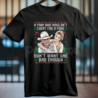 Lonesome Dove "Trail to Christmas" T-Shirt - Ironic Western Holiday Graphic Tee, Rugged Cowboy Fan Apparel, Nostalgic Miniseries Gift