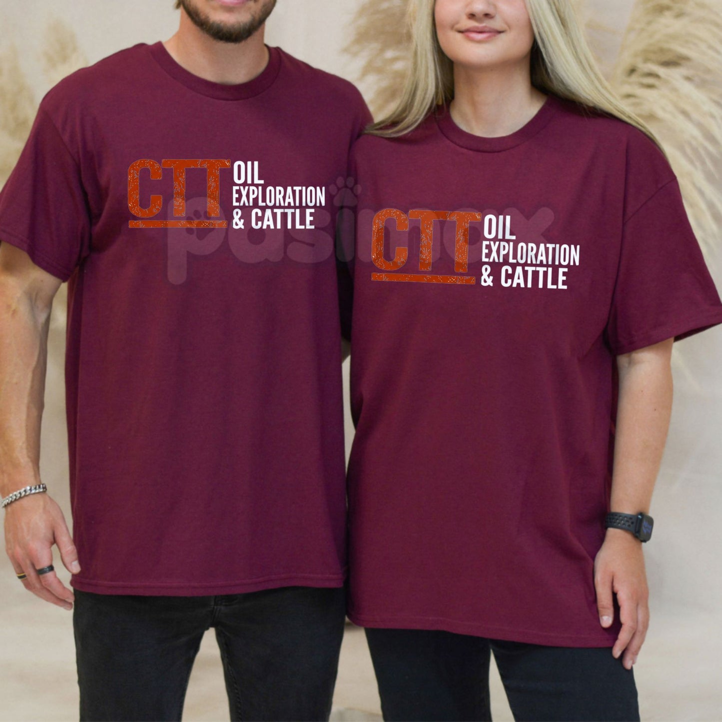 CTT Oil Exploration & Cattle Design T-Shirt - Rugged Oilfield & Ranching Graphic Tee, Industrial Cattleman Heritage Shirt, Premium Heavyweight Unisex Workwear Top, Oil Rig & Livestock Farming Gift, Vintage Western Industry Apparel