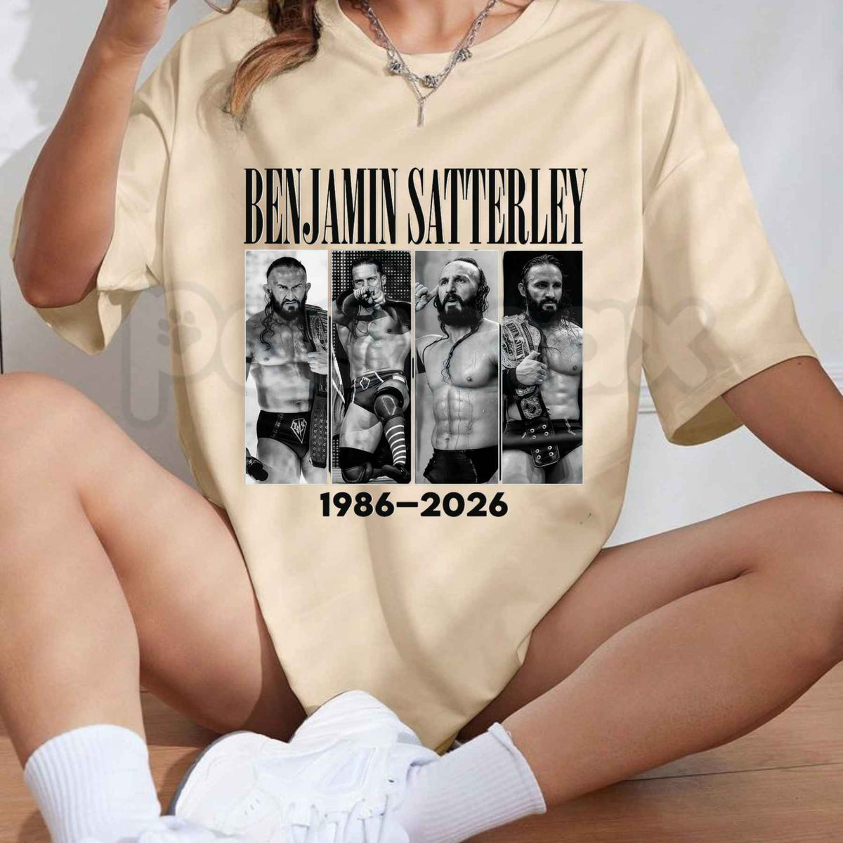 Vintage Tribute Benjamin Satterley 1986-2026 T-Shirt – Pro Wrestling Unisex Graphic Tee