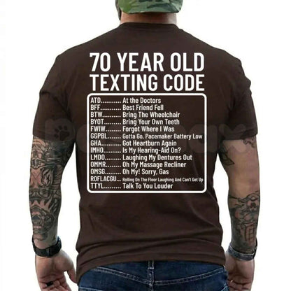 Funny 70th Birthday Shirt ATD At The Doctors – Over the Hill Aging Humor Tee, Sarcastic Seventieth Birthday Unisex Cotton Graphic T-Shirt