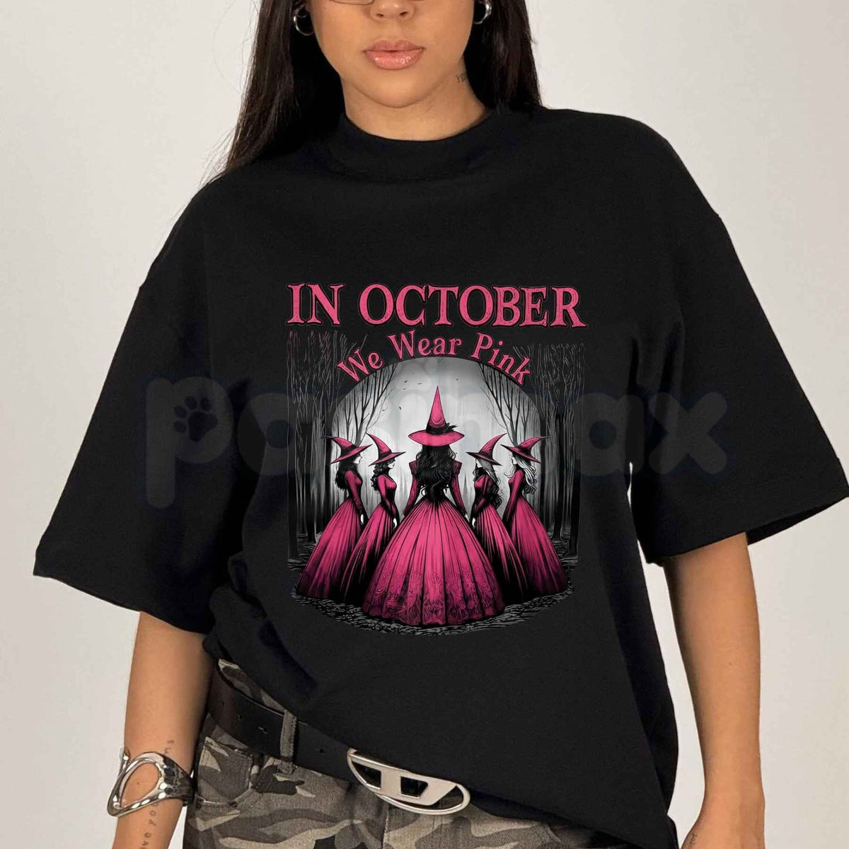 Marok Wear Women's Gothic Witch T-Shirt – Dark Occult Aesthetic Witchcore Top