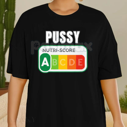 Parody Nutri-Score "P" and "A" T-Shirts - Funny Nutrition Grade Tees, Unisex Food Joke Slogan Apparel, Trendy Diet Humor Gift